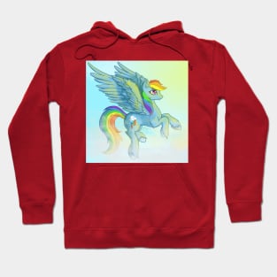 Rainbow Dash in the Clouds Hoodie